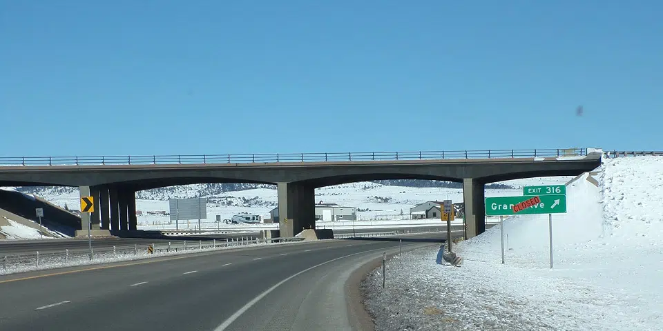 Wyoming I-80 Bridge Closed